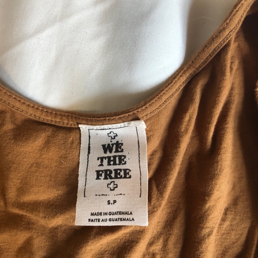 Free People crop tie front shirt - Picture 3 of 3